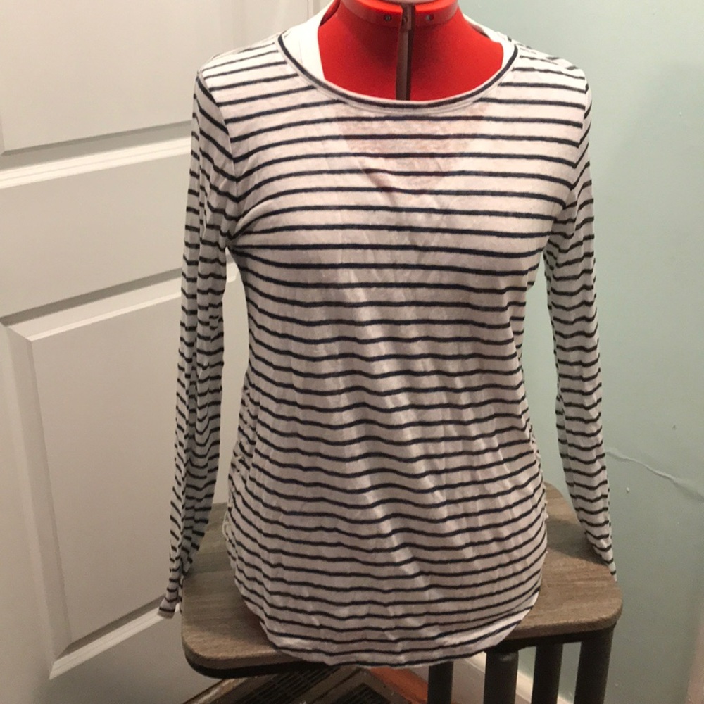 Generation love cole lace up stripe shirt